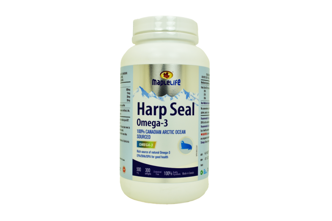 MapleLife Harp Seal Oil (500MG, 300 Sofegels) - Canadian Ginseng Farm